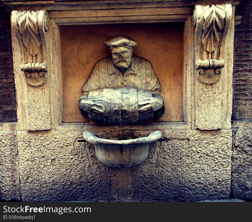 The Fountain of The Porter aka the Facchino Fountain represents a water-seller in his characteristic porters uniform or according to some it is dedicated to the wine carrier. The Fountain of The Porter aka the Facchino Fountain represents a water-seller in his characteristic porters uniform or according to some it is dedicated to the wine carrier.