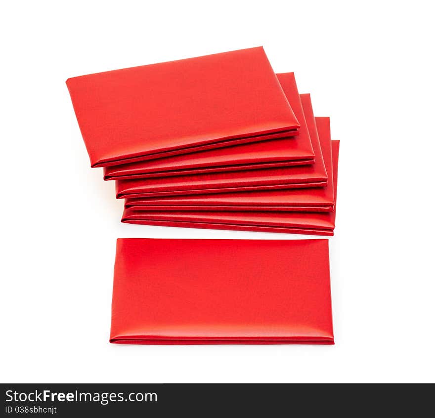 Red leather covers