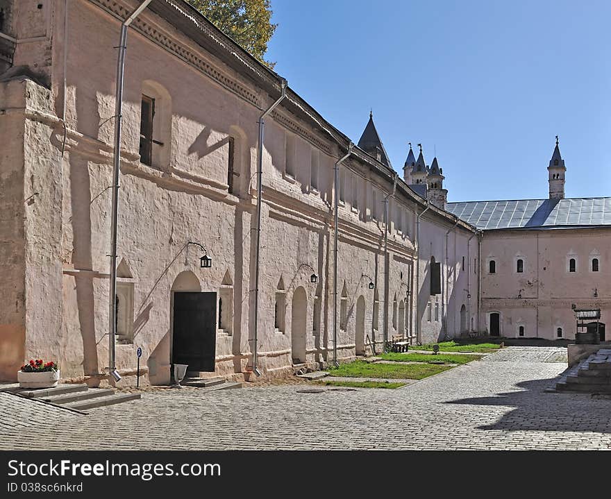 Inside Kremlin of ancient russian city Rostov the Great. Inside Kremlin of ancient russian city Rostov the Great