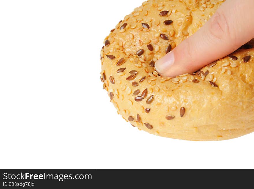 Bun, Topped With Sesame Seeds