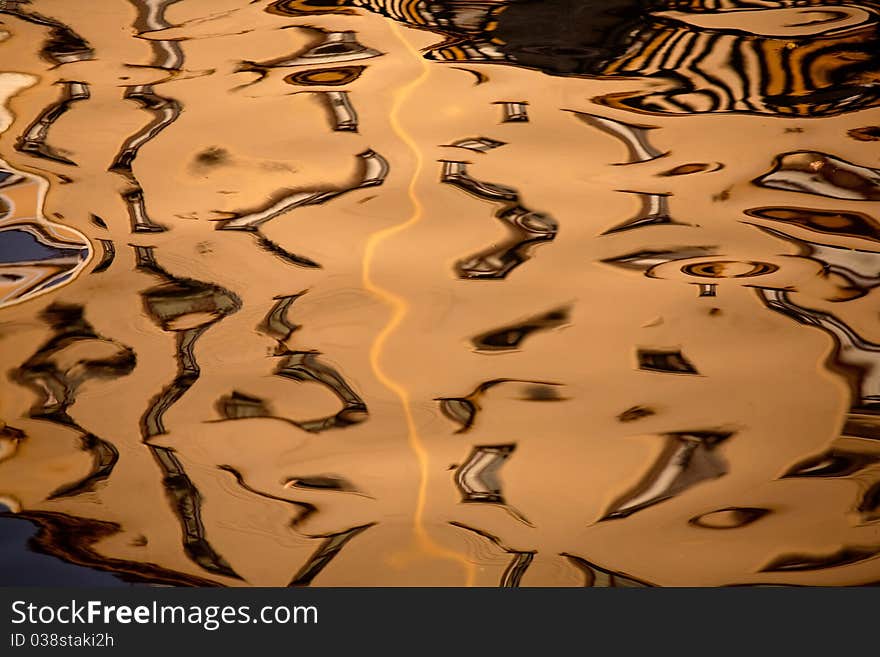 Background - Buildings reflected in water