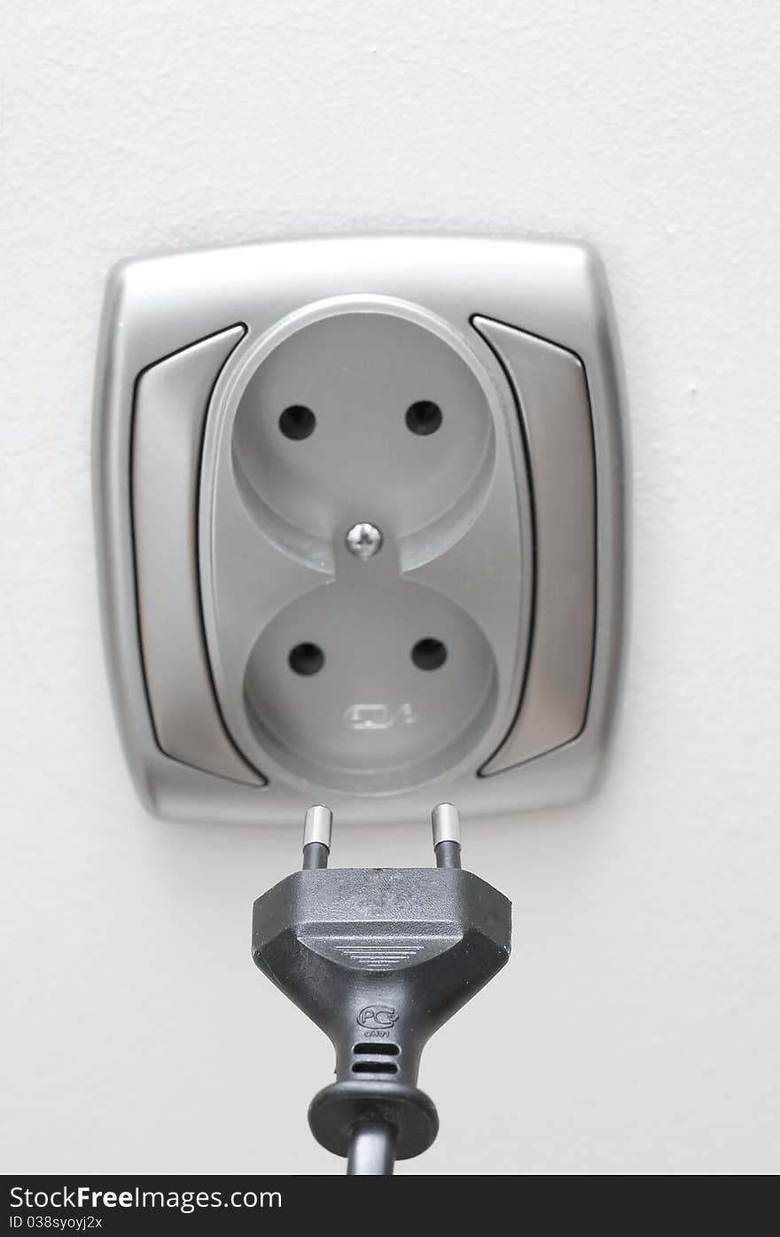 An image of socket on white. An image of socket on white