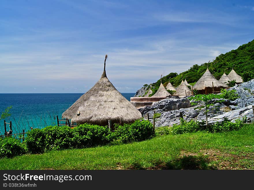 Sea hut at Koh Srichang, Thailand