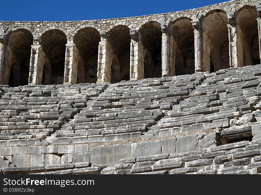 The Roman Theatre in Aspendos, Antalya. The Roman Theatre in Aspendos, Antalya.