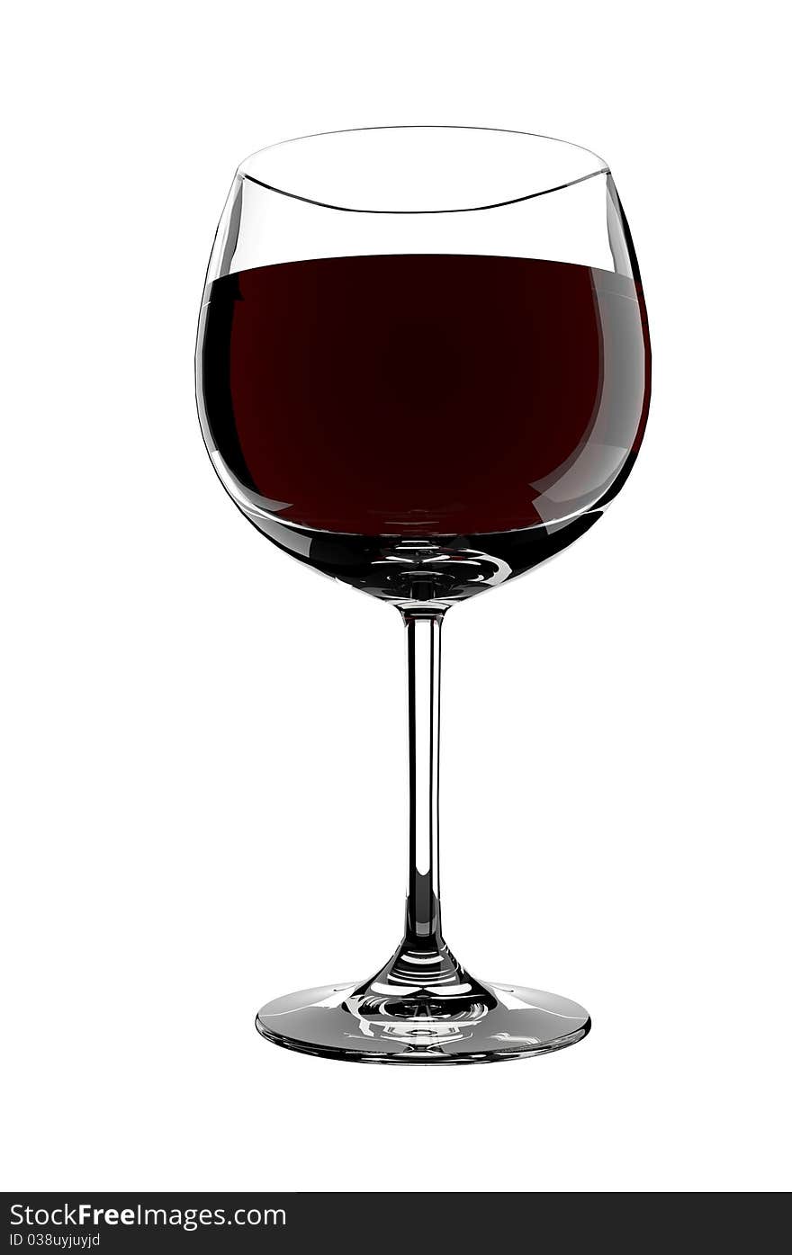 Red wine glass