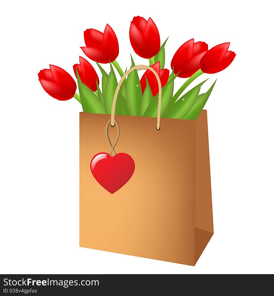 Red Tulips In Package