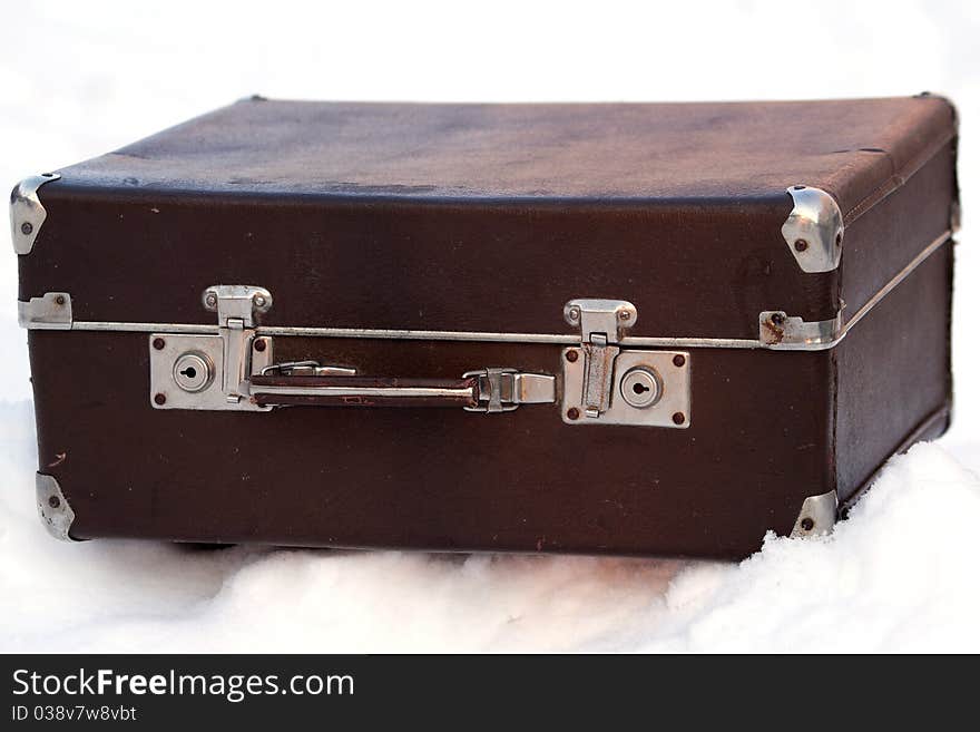 Suitcase  old   relic  rectangular