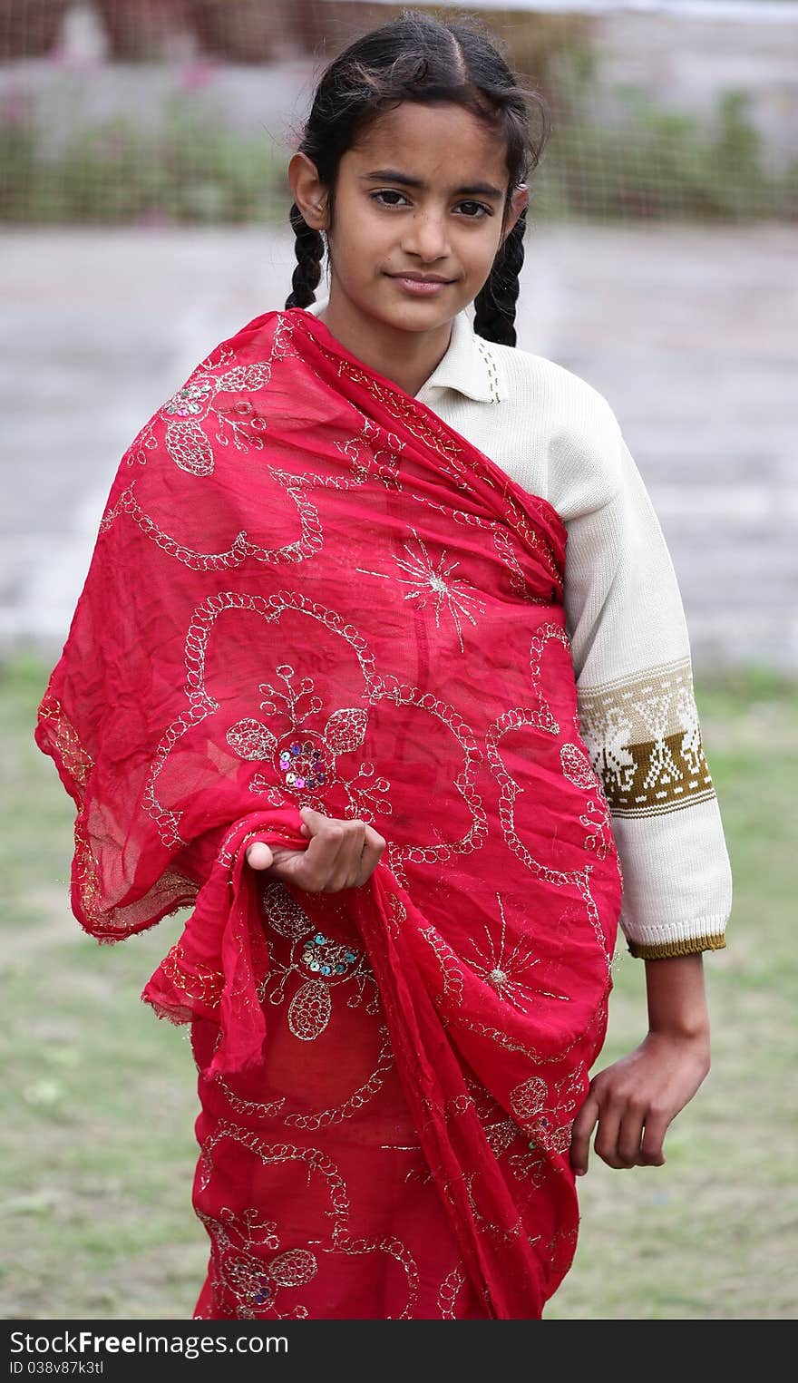 Girl draped in saree looking beautiful. Girl draped in saree looking beautiful.