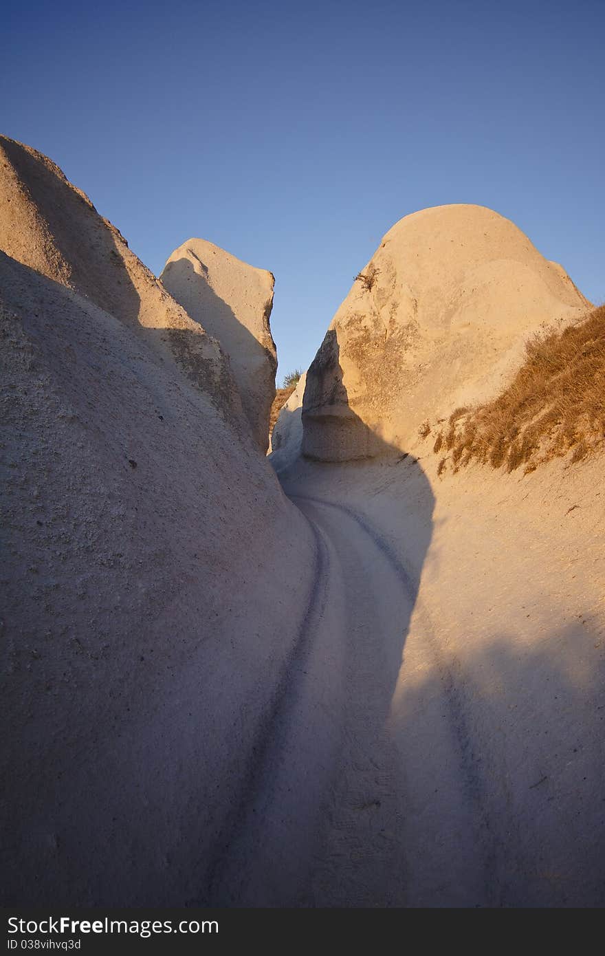 Sunset at Cappadocia near to the town of Goreme