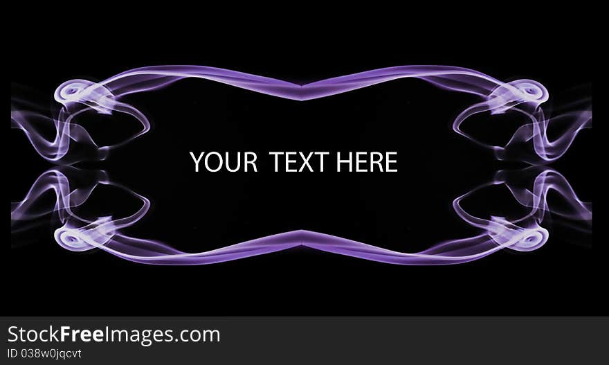 Abstract   frame with space for text on black background. Abstract   frame with space for text on black background