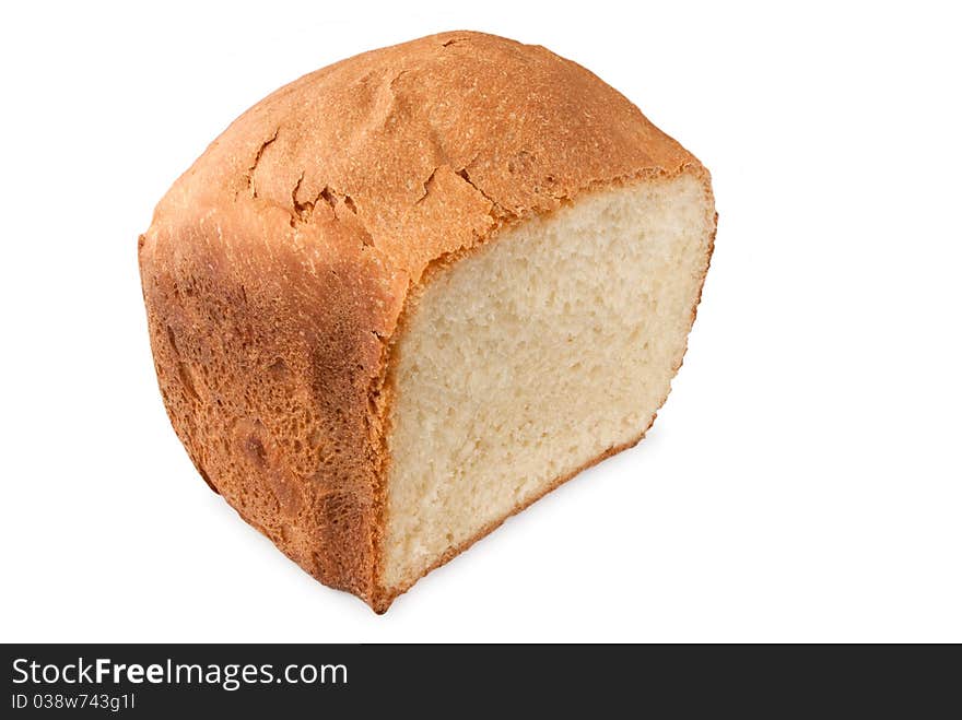 Corn pone isolated on a white background