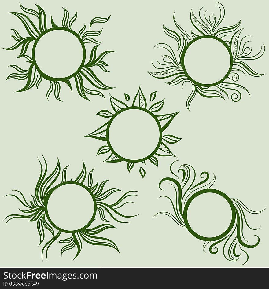 Vector set of leafs frames