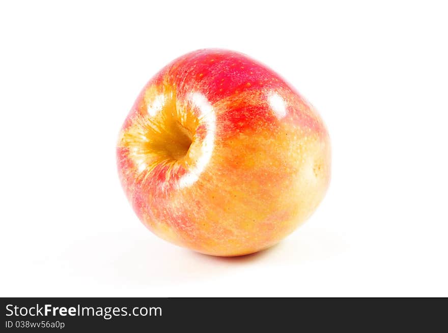 Fresh apple over white background