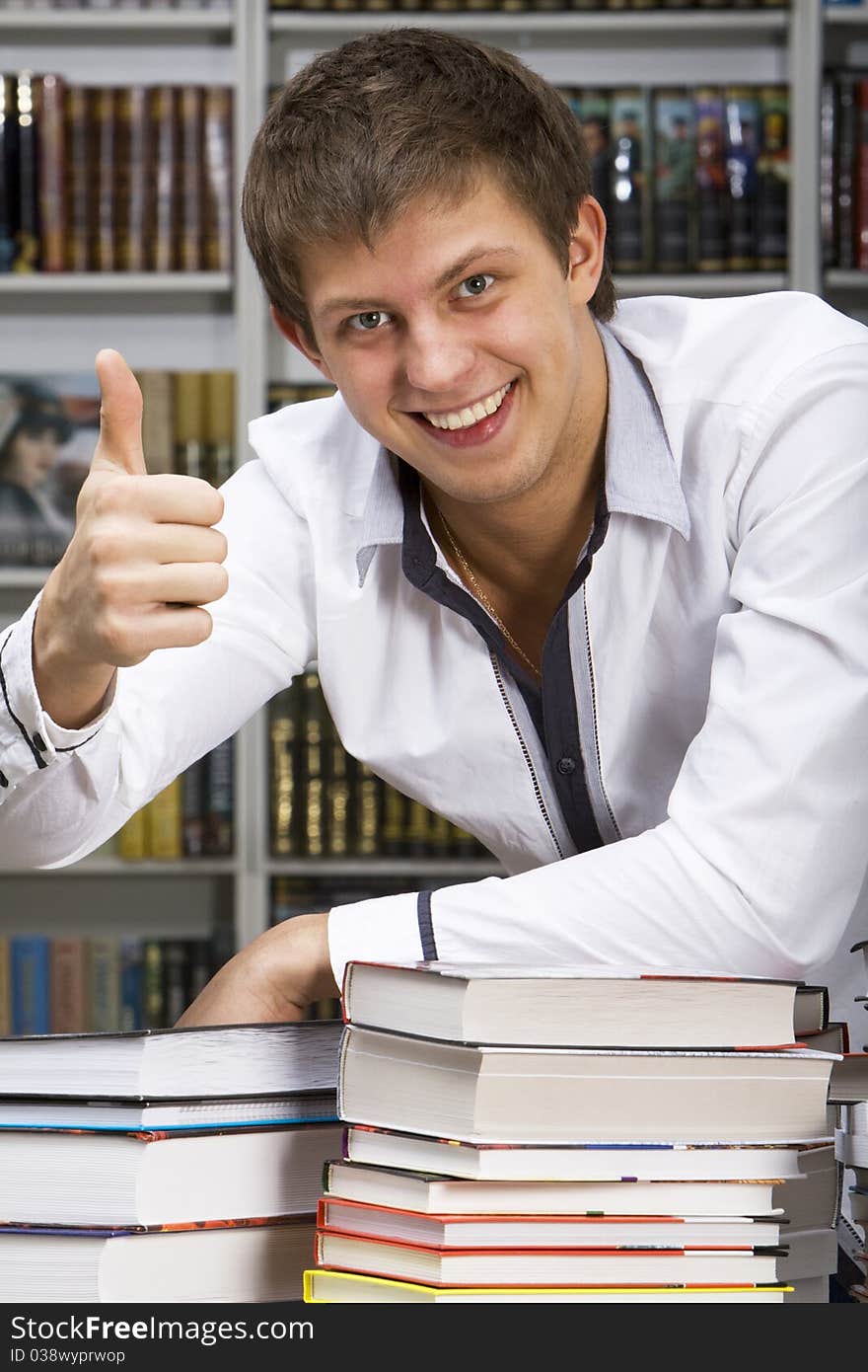 Student Sitting With Book