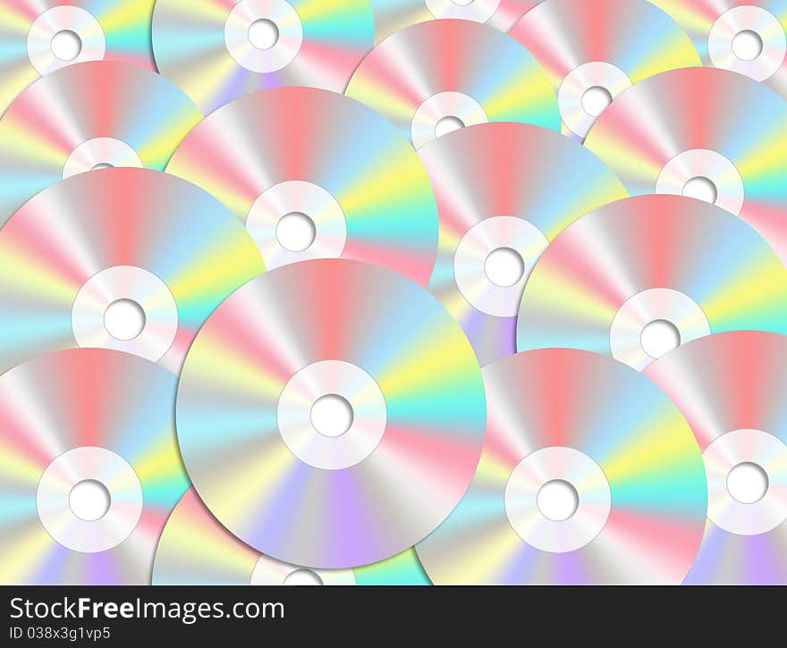 Cd or DVD romes for background