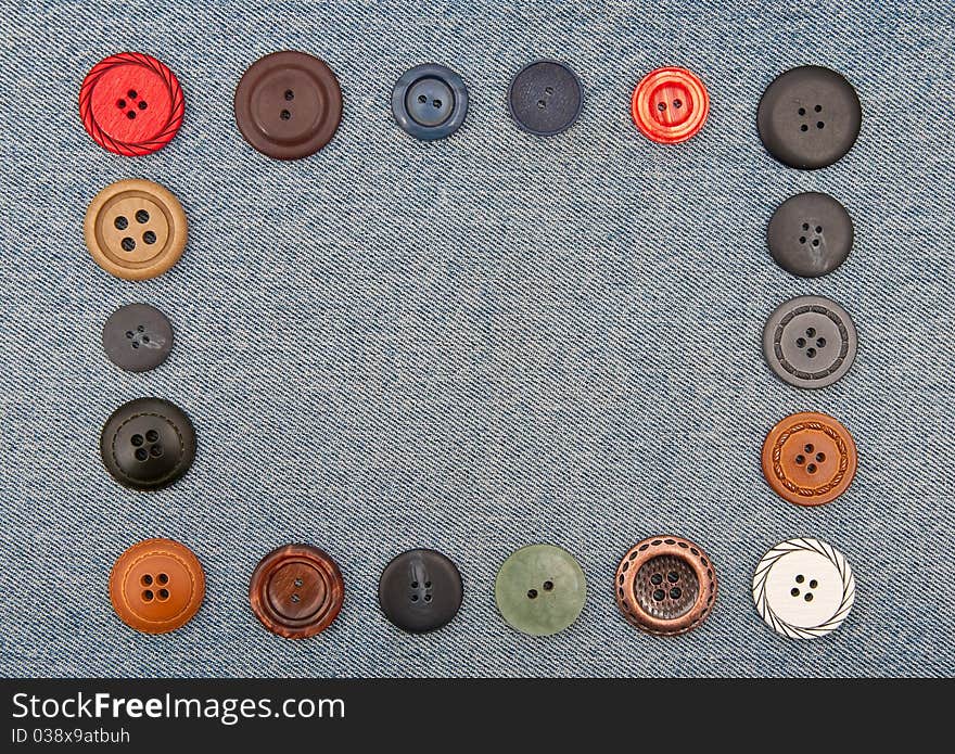 Buttons on jeans