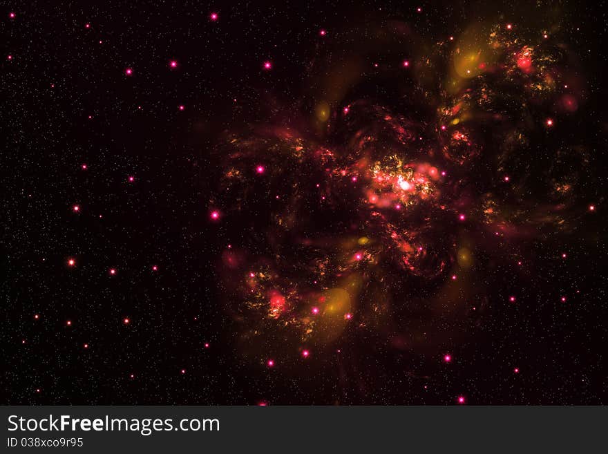 Space galaxy and star fogs