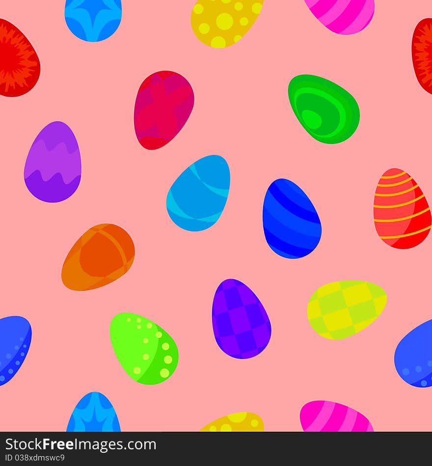 Seamless Background, Easter Eggs