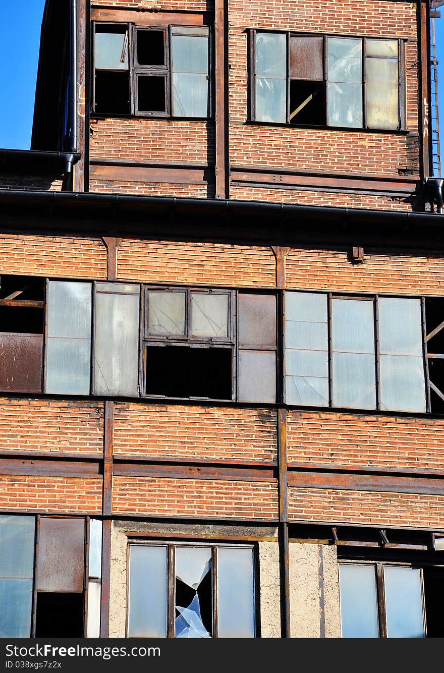 Ruins of vitkovice steel metalworks in Ostrava