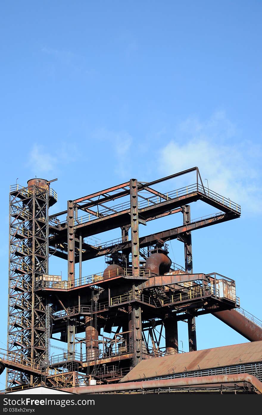 Ruins of vitkovice steel metalworks in Ostrava