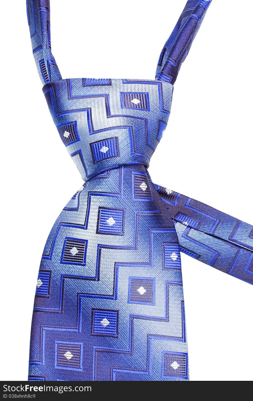 Luxury tie on white background