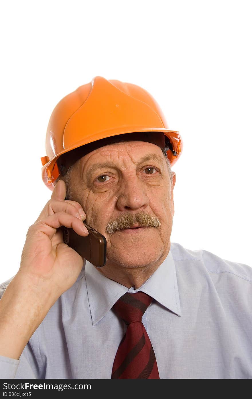 Engineer Speaks By Phone