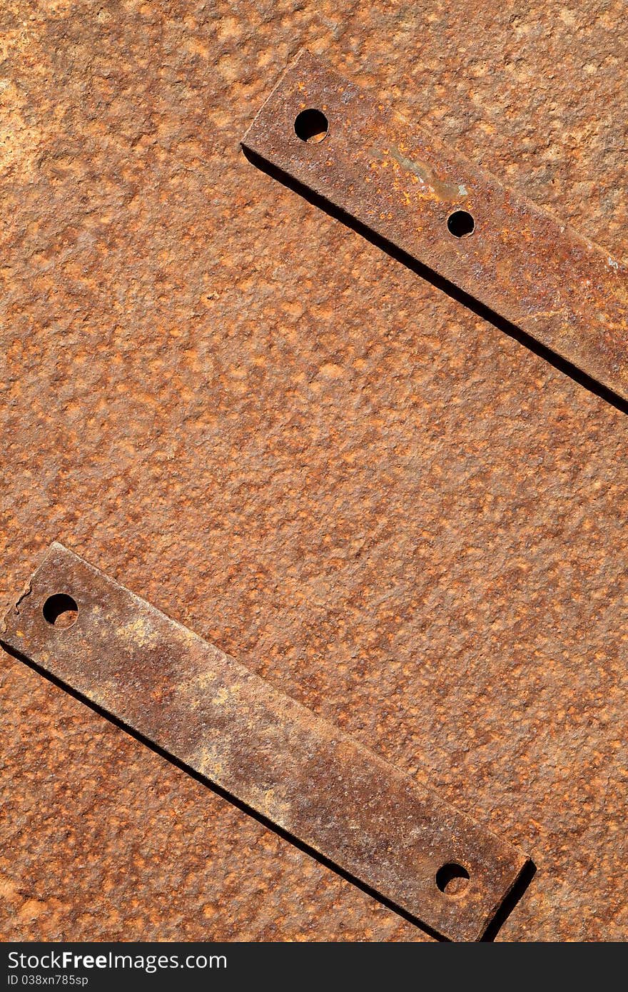 Texture of a rusty metal sheet