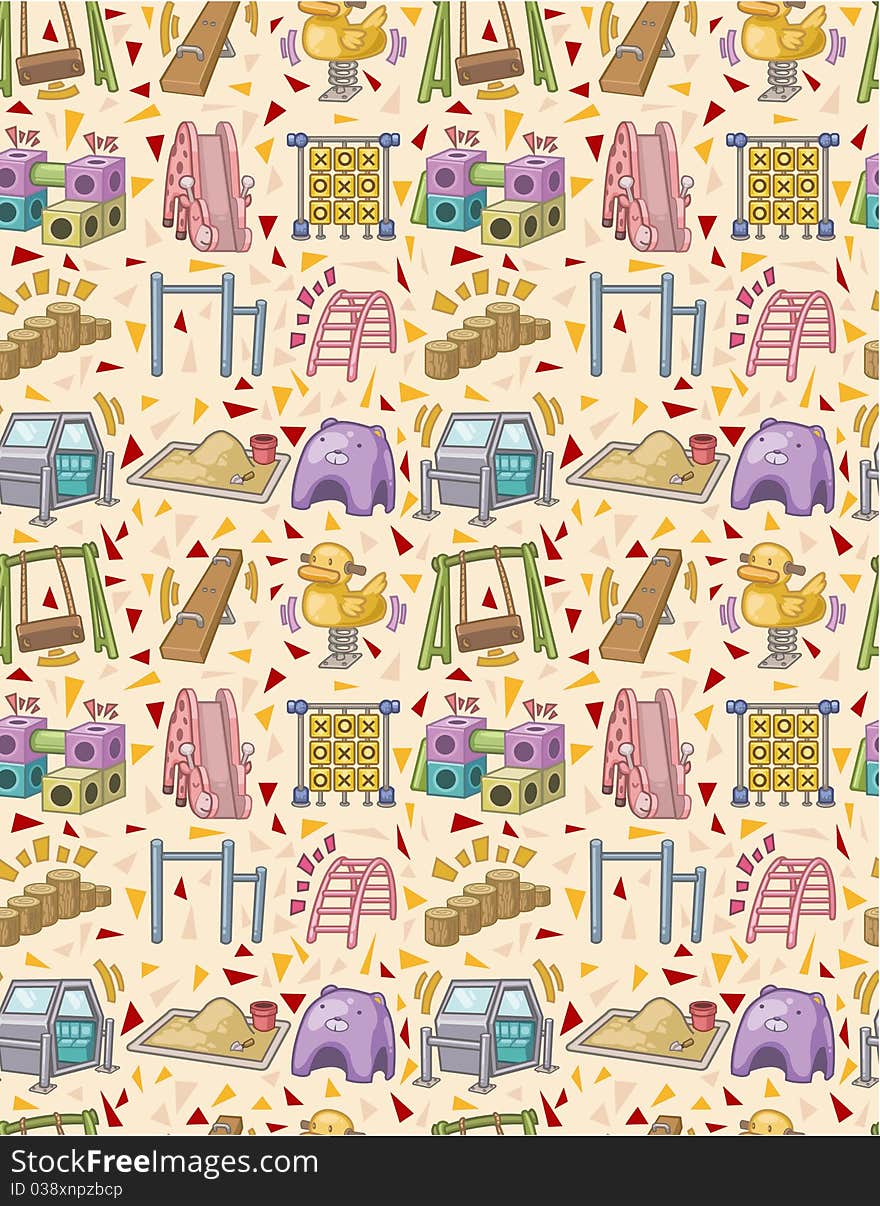 Seamless playground pattern