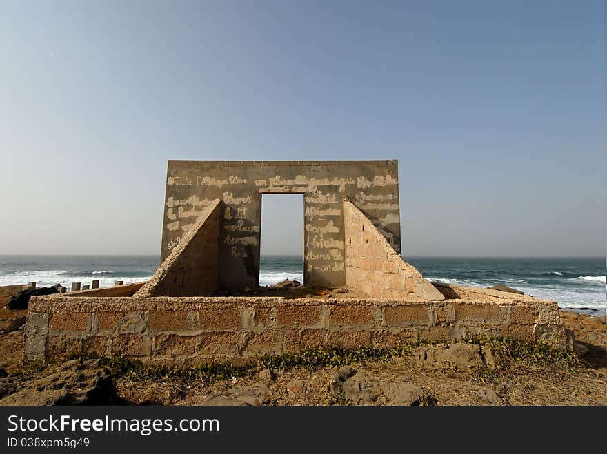 Construction incomplete in Ngor Island,
Senegal