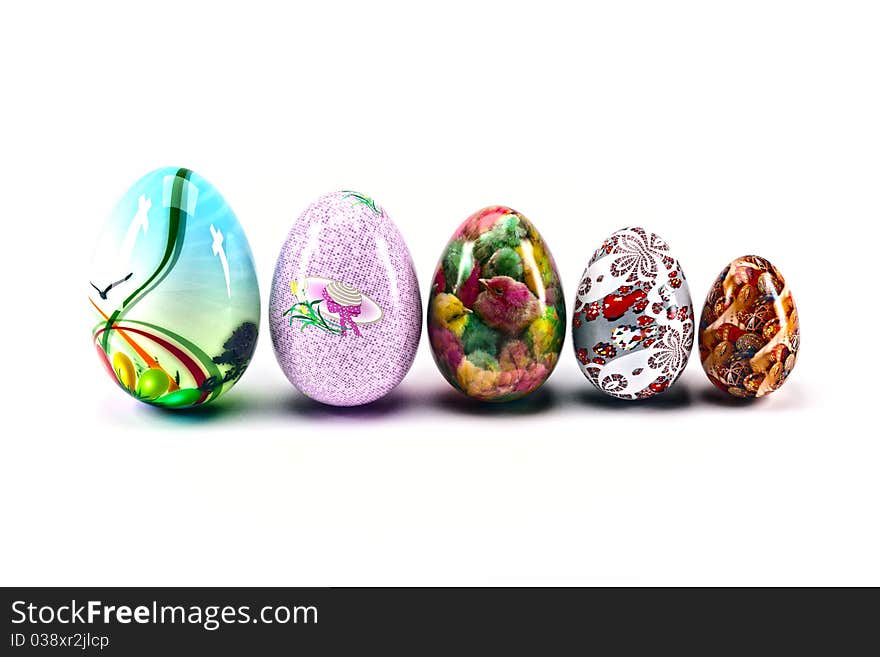 Esater color eggs