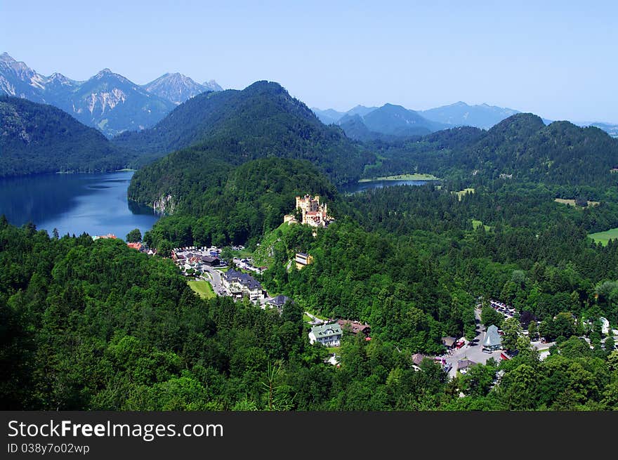 Castle in Bavarian Alps