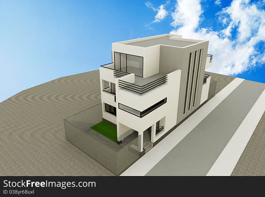 3d Modern House