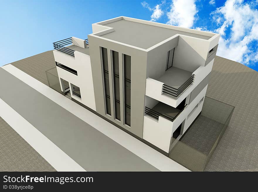 3d Modern House