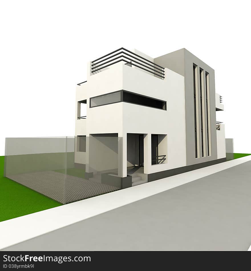 3d Modern House