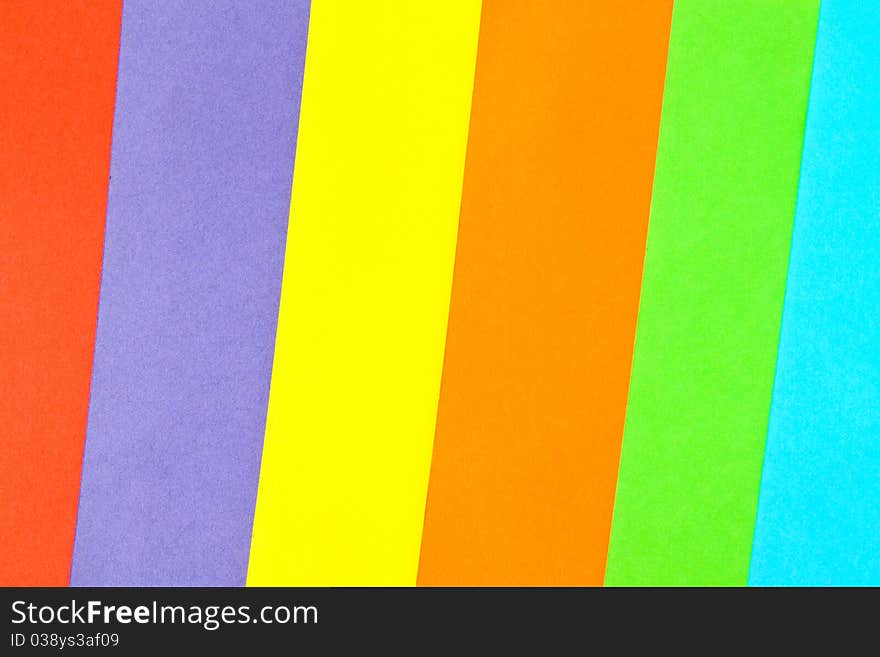 Colorful paper set isolated