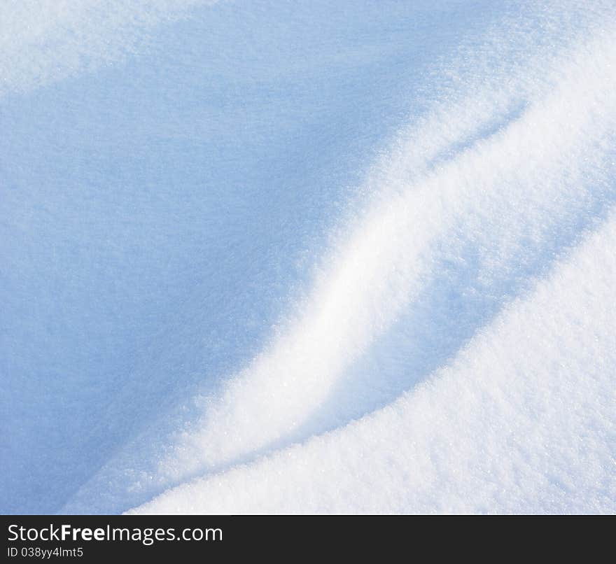 Relief of a snow cover after a blizzard. Relief of a snow cover after a blizzard