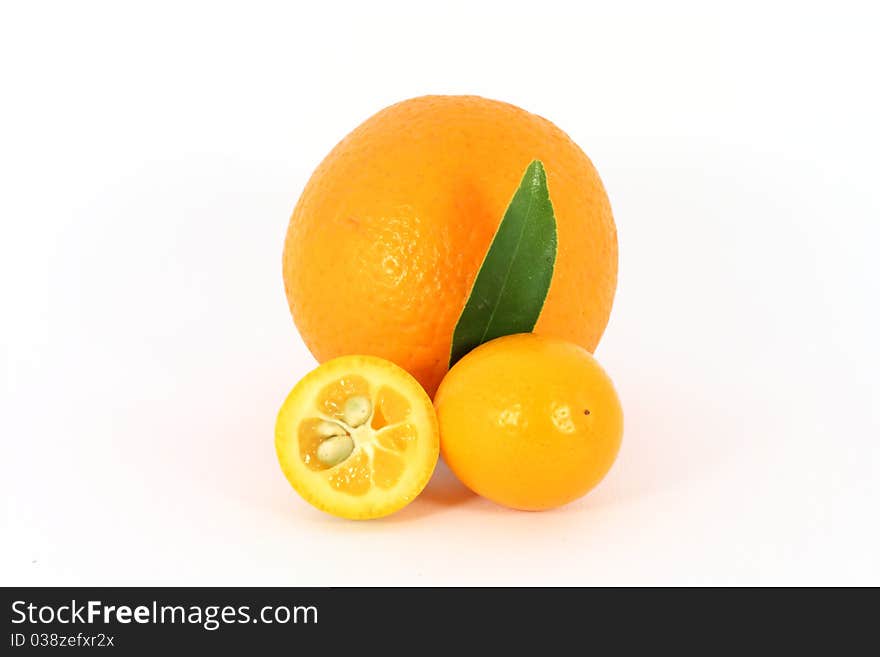 Orange and kumquat