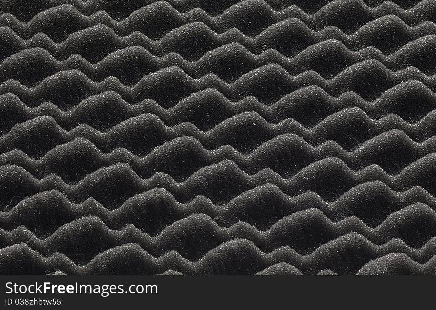 Black plastic insulating material