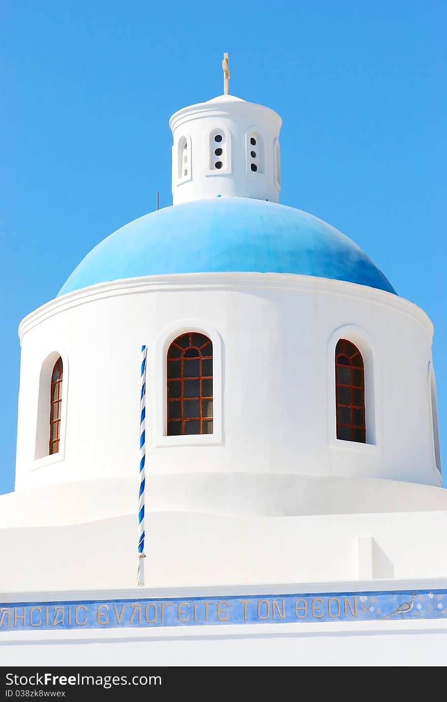 Greece Blue Church