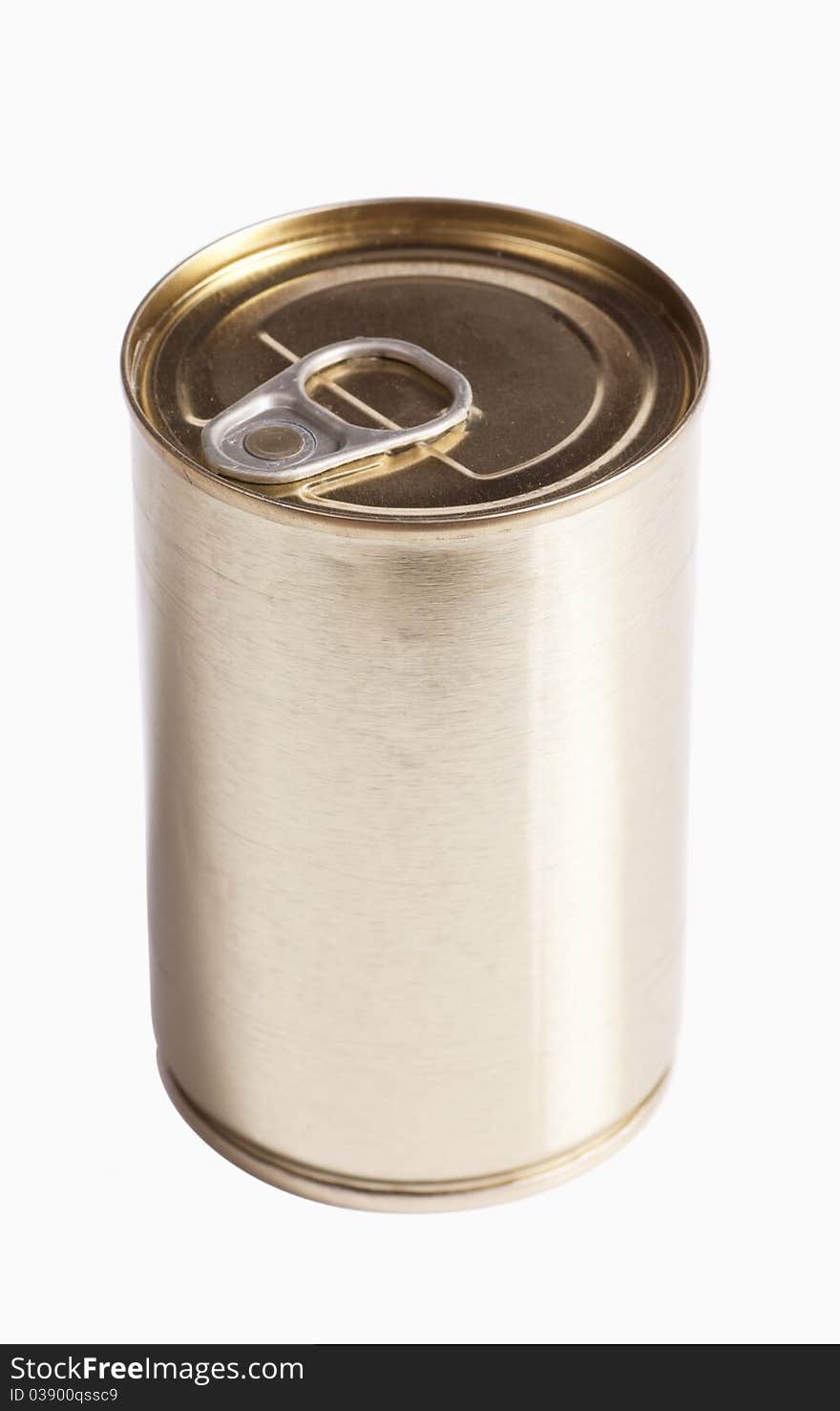 Studio shot of tin can isolated on the white background. Studio shot of tin can isolated on the white background