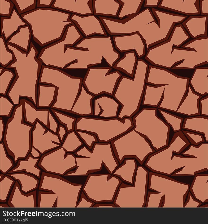 Crack Ground Seamless Pattern