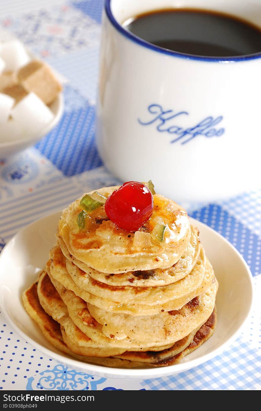 Pancakes With Cup Of Cofee 2