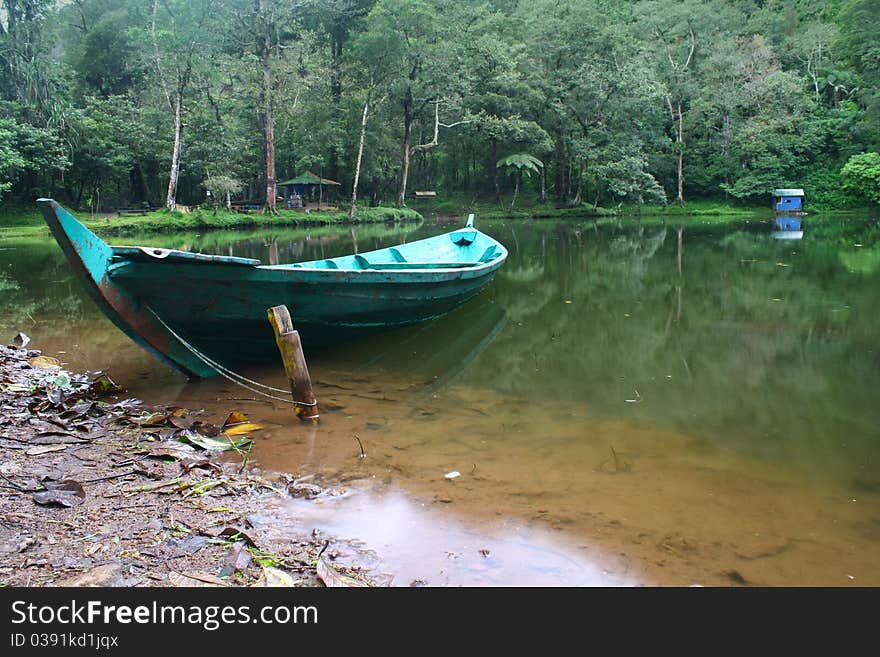 Lake in the rain forest at Puncak, Indonesia. Lake in the rain forest at Puncak, Indonesia