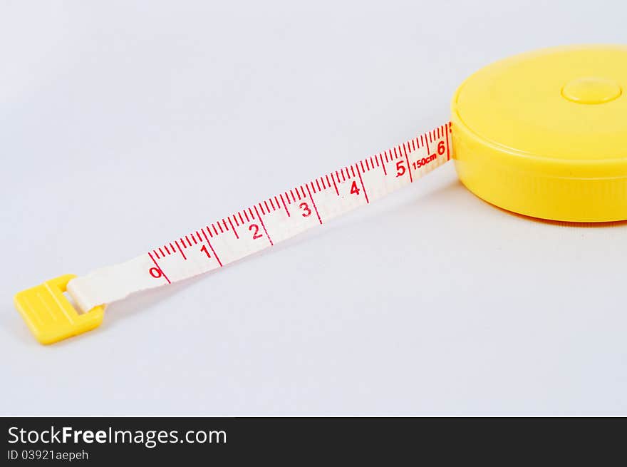 Ruler on a white background