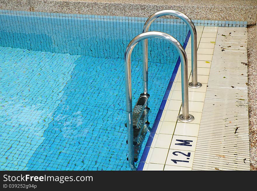 Chrome Ladder Of Swimming Pool