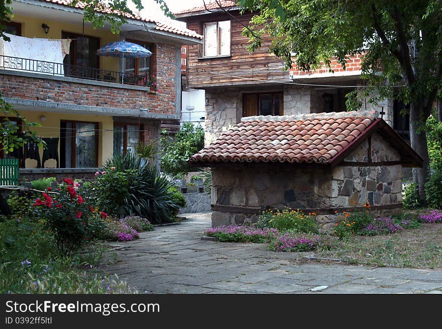 Traditional coastal town along Black sea coast of bulgaria a popular tourist town of Sozopol