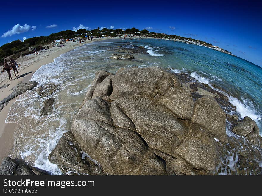 Crystal Waters of Corsica Coast in France