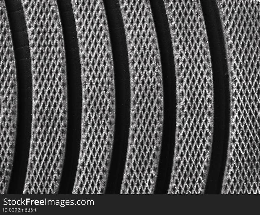 Background image of textured black shoe sole