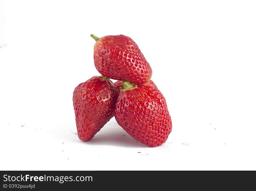 strawberry isolated on white background