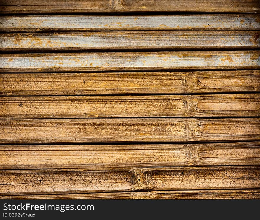 Bamboo fence